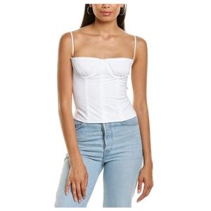 Danielle Bernstein WEWOREWHAT Underwire Corset Size 4 Optic White